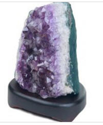 Beautiful Amethyst Cluster Lamp small to medium size