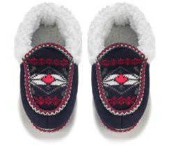 Canadiana Moccasin Knit Slippers
