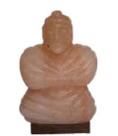Himalayan Crystal Salt Buddha Lamp approx 9 x 6" 