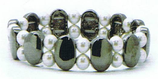Magnetic Bracelet Pearl Hematite