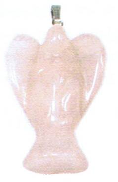 Rose Quartz Angel Pendants