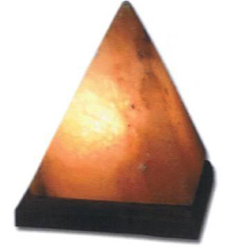 Himalayan Crystal Salt Pyramid Lamp