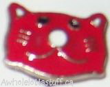 Shoe Charm Red Cat