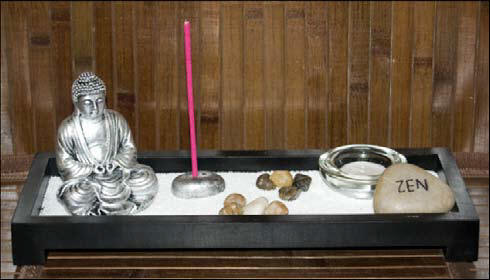 Miniature Zen Garden Sitting Buddha Figurine