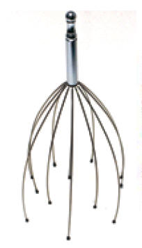 Zinger Head Massager Stainless Steel with Resin Tips